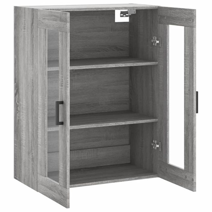 Armoire murale sonoma gris 69,5x34x90 cm - Photo n°6