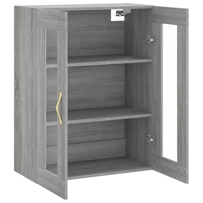 Armoire murale sonoma gris 69,5x34x90 cm - Photo n°6