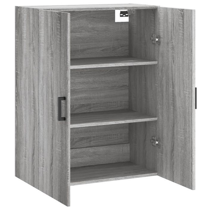 Armoire murale sonoma gris 69,5x34x90 cm - Photo n°6