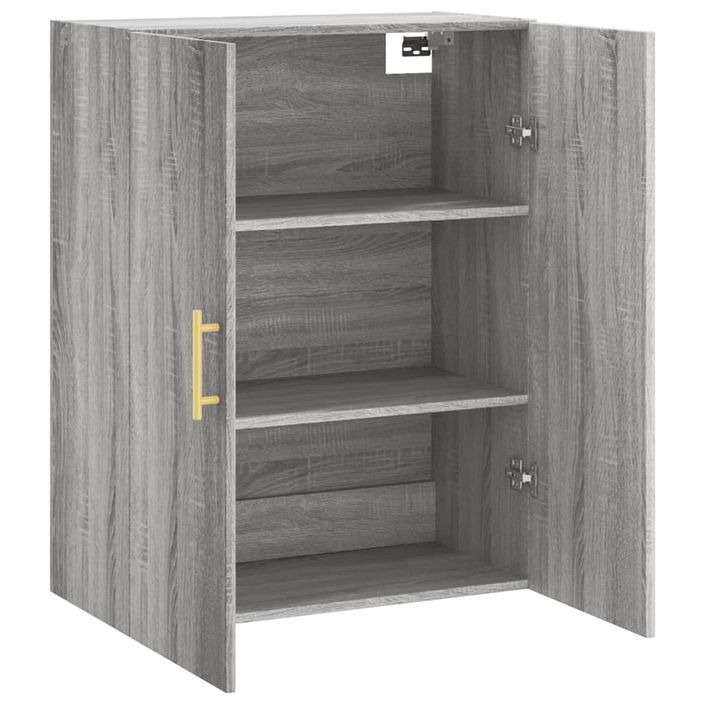 Armoire murale sonoma gris 69,5x34x90 cm - Photo n°6