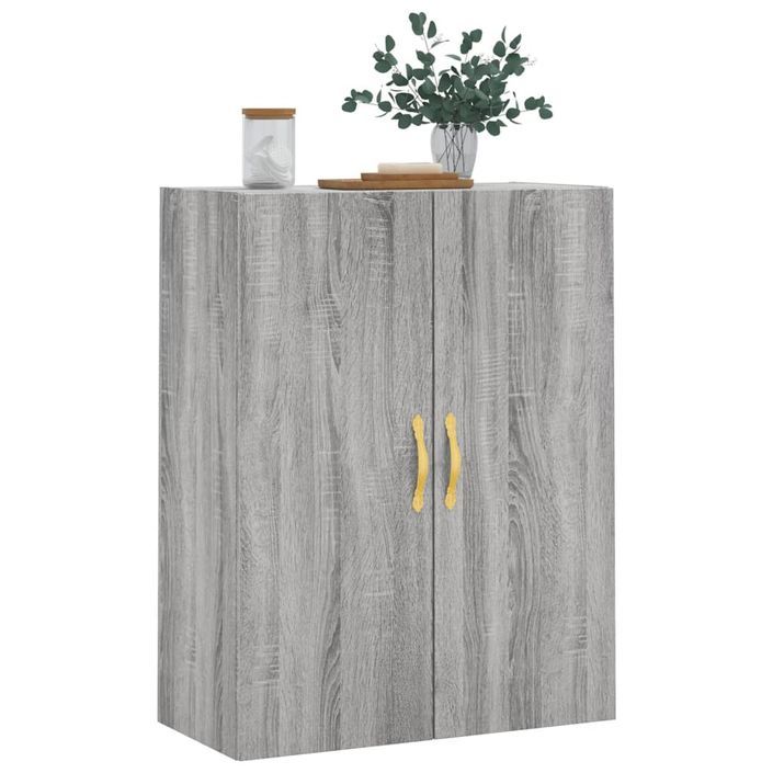 Armoire murale sonoma gris 69,5x34x90 cm - Photo n°4