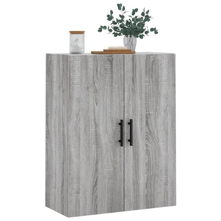 Armoire murale sonoma gris 69,5x34x90 cm - Photo n°4