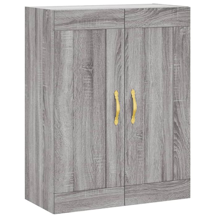 Armoire murale sonoma gris 69,5x34x90 cm bois d'ingénierie - Photo n°1