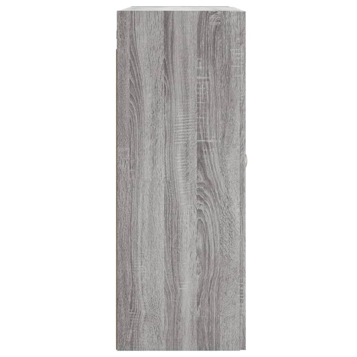 Armoire murale sonoma gris 69,5x34x90 cm bois d'ingénierie - Photo n°8