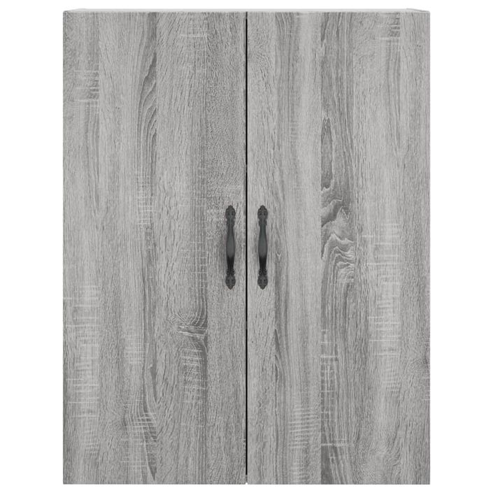 Armoire murale sonoma gris 69,5x34x90 cm bois d'ingénierie - Photo n°7