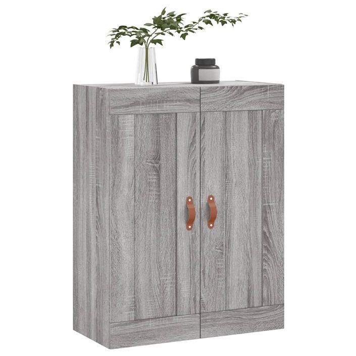 Armoire murale sonoma gris 69,5x34x90 cm bois d'ingénierie - Photo n°4