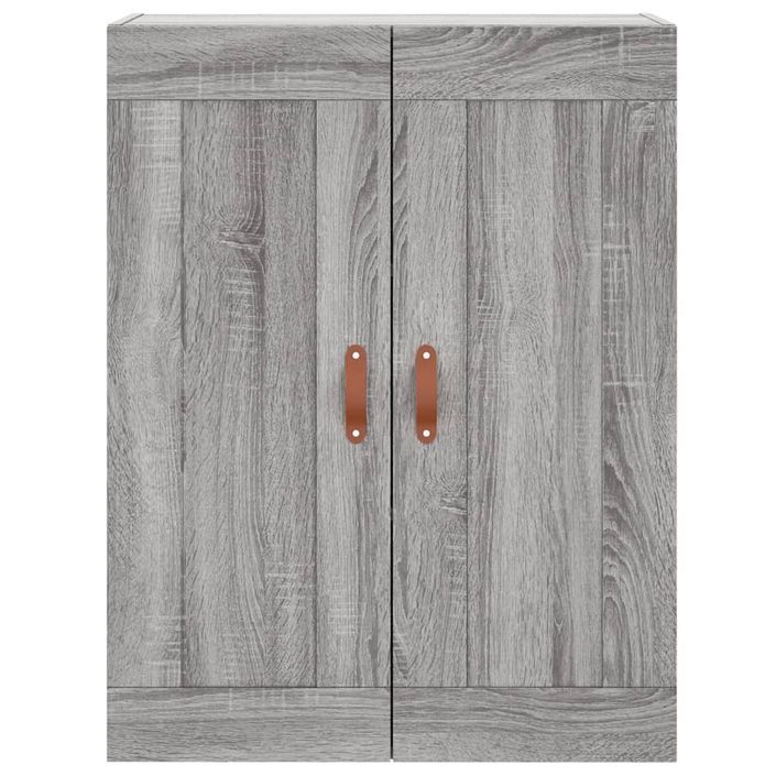 Armoire murale sonoma gris 69,5x34x90 cm bois d'ingénierie - Photo n°7