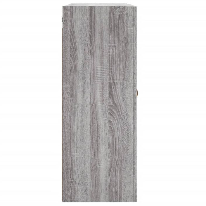 Armoire murale sonoma gris 69,5x34x90 cm bois d'ingénierie - Photo n°8