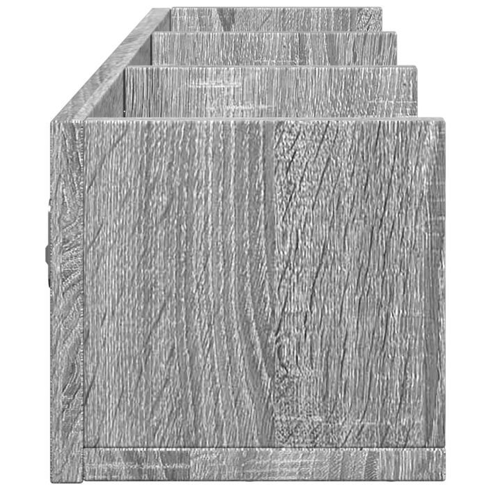 Armoire murale sonoma gris 75x18x16,5 cm bois d'ingénierie - Photo n°6