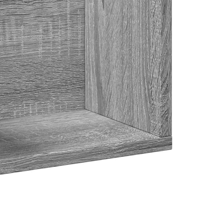 Armoire murale sonoma gris 75x18x16,5 cm bois d'ingénierie - Photo n°8