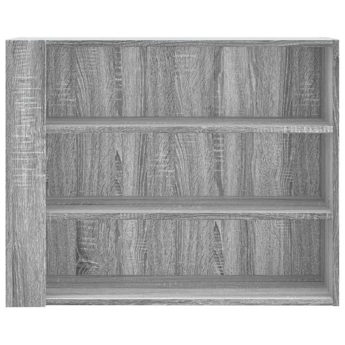 Armoire murale sonoma gris 75x35x60 cm bois d'ingénierie - Photo n°4