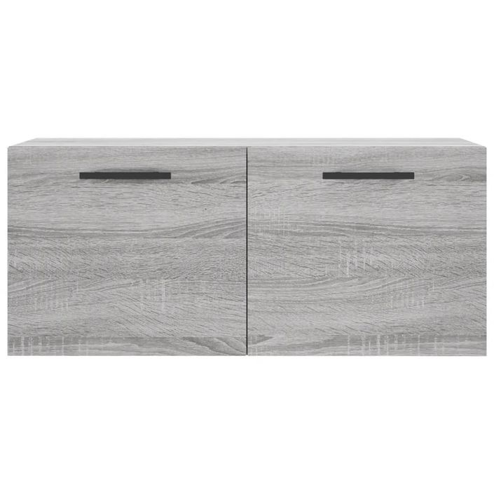 Armoire murale sonoma gris 80x36,5x35 cm bois d'ingénierie - Photo n°5