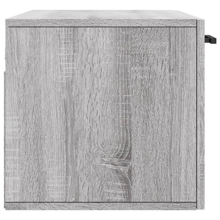 Armoire murale sonoma gris 80x36,5x35 cm bois d'ingénierie - Photo n°7