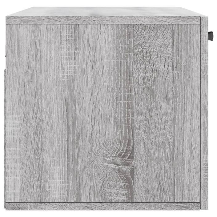 Armoire murale sonoma gris 80x36,5x35 cm bois d'ingénierie - Photo n°7