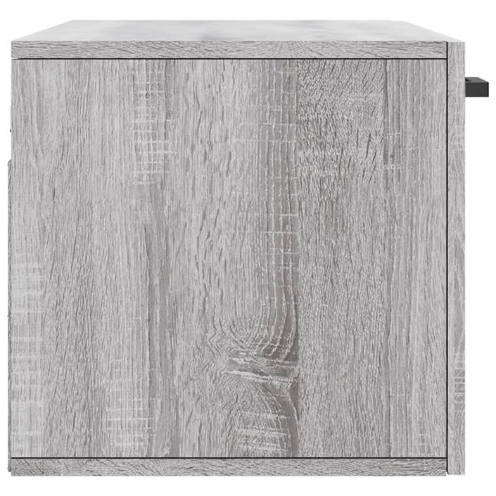 Armoire murale sonoma gris 80x36,5x35 cm bois d'ingénierie - Photo n°7