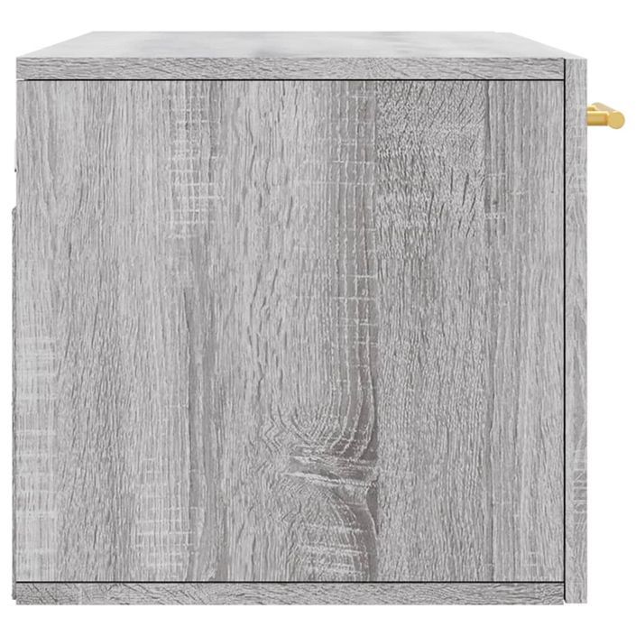 Armoire murale sonoma gris 80x36,5x35 cm bois d'ingénierie - Photo n°7