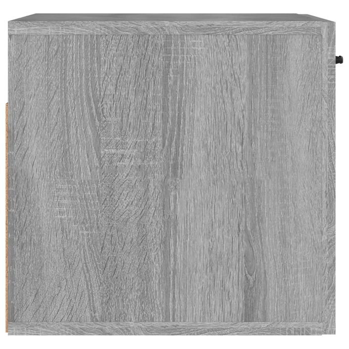 Armoire murale sonoma gris 80x36,5x35 cm bois d'ingénierie - Photo n°7