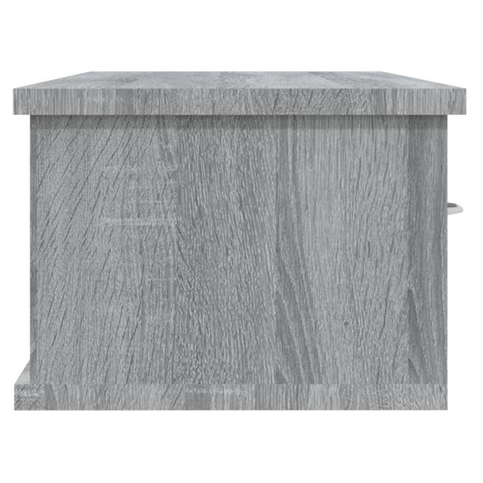 Armoire murale Sonoma gris 88x26x18,5 cm Bois d'ingénierie - Photo n°6