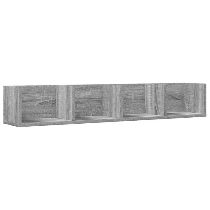 Armoire murale sonoma gris 99x18x16,5 cm bois d'ingénierie - Photo n°1