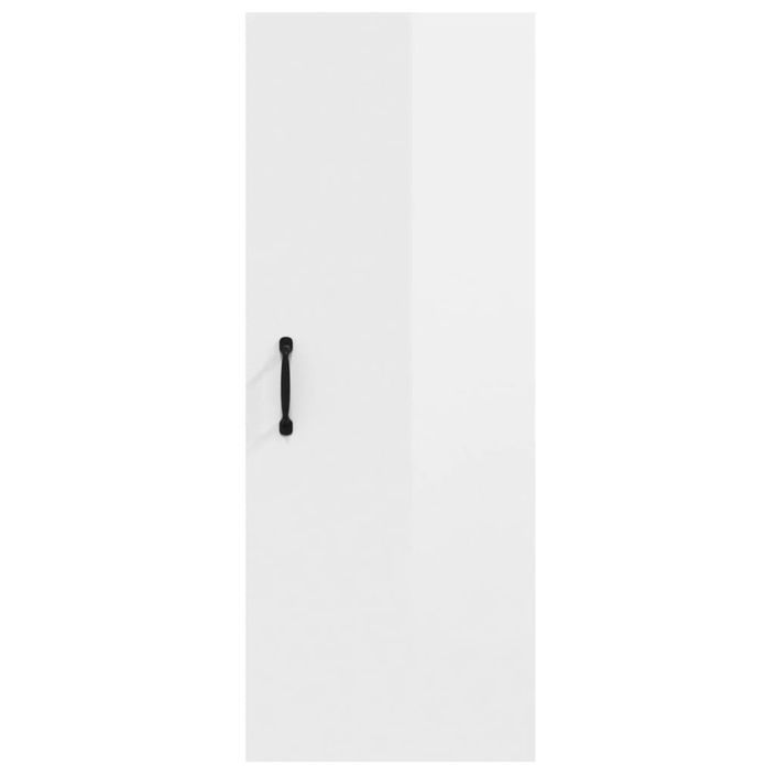 Armoire murale suspendue Blanc brillant 34,5x34x90 cm - Photo n°6