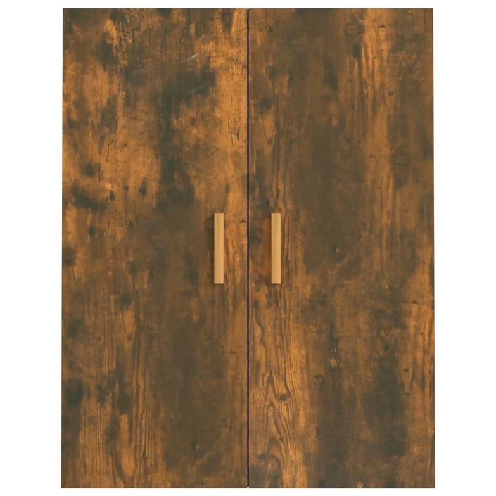 Armoire murale suspendue Chêne fumé 69,5x34x90 cm - Photo n°6