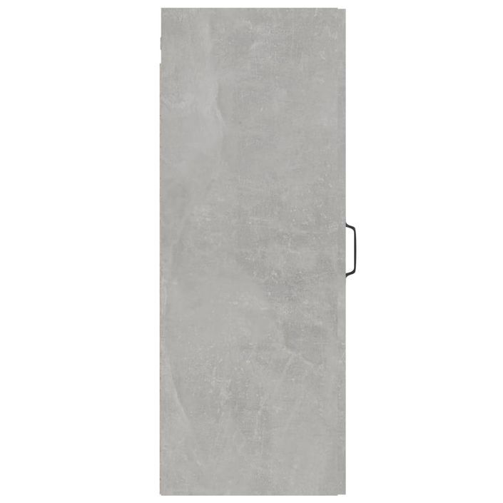 Armoire murale suspendue Gris béton 34,5x34x90 cm - Photo n°8