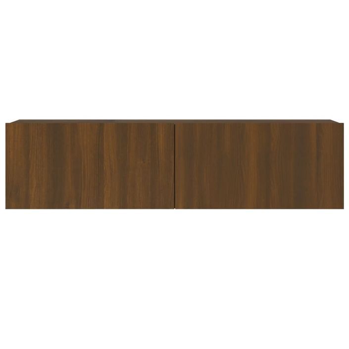 Armoire murale TV Chêne marron 120x30x30 cm Bois d'ingénierie - Photo n°5