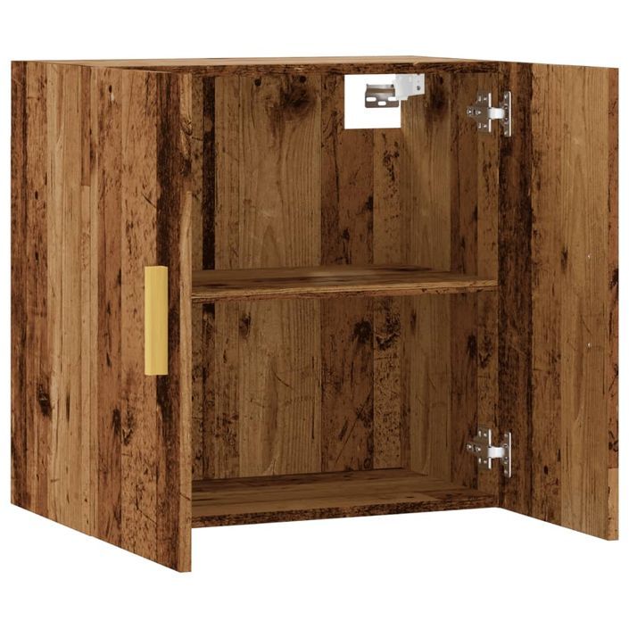 Armoire murale vieux bois 60x31x60 cm bois d'ingénierie - Photo n°5