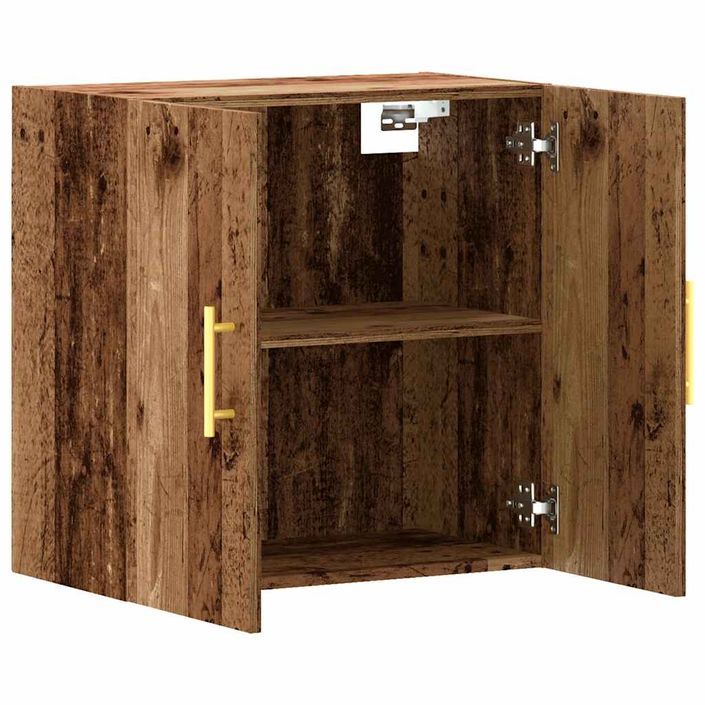 Armoire murale vieux bois 60x31x60 cm bois d'ingénierie - Photo n°7