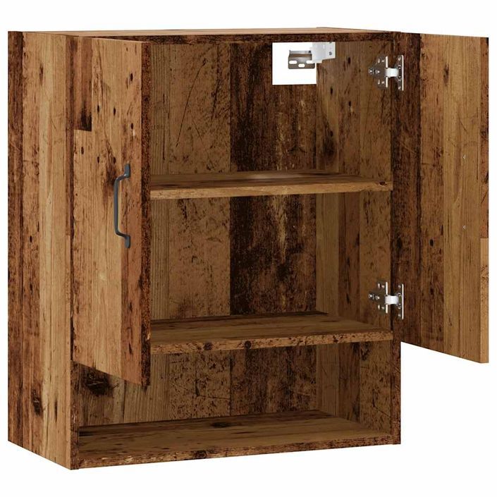 Armoire murale vieux bois 60x31x70 cm bois d'ingénierie - Photo n°7