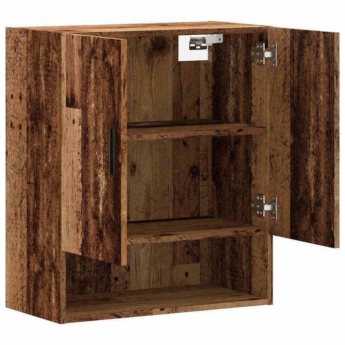 Armoire murale vieux bois 60x31x70 cm bois d'ingénierie - Photo n°7