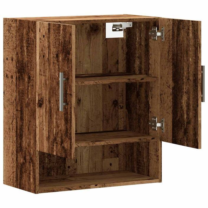 Armoire murale vieux bois 60x31x70 cm bois d'ingénierie - Photo n°7