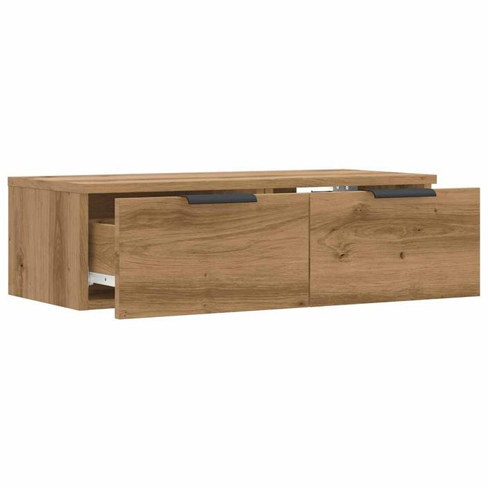 Armoire murale vieux bois 68x30x20 cm bois d'ingénierie - Photo n°5