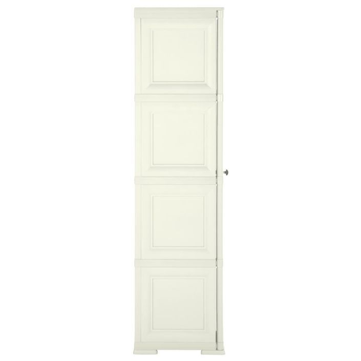 Armoire plastique 40x43x164 cm design bois glace à la vanille - Photo n°3