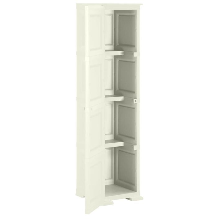 Armoire plastique 40x43x164 cm design bois glace à la vanille - Photo n°5