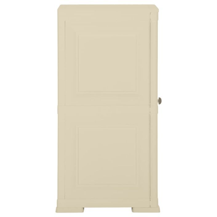 Armoire plastique 40x43x85,5 cm design de bois blanc angora - Photo n°3