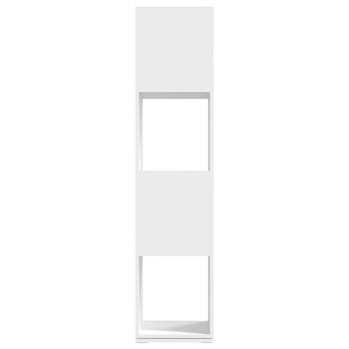 Armoire rotative Blanc 34,5x34,5x147,5 cm - Photo n°4