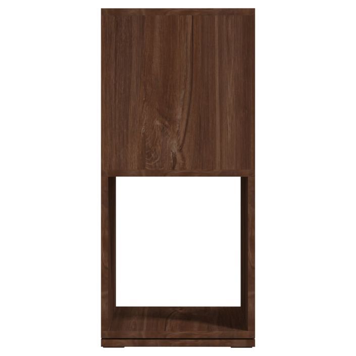 Armoire rotative Chêne marron 34,5x34,5x75,5 cm bois ingénierie - Photo n°4