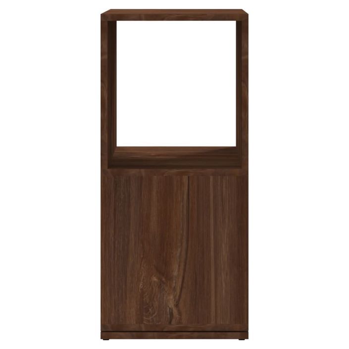 Armoire rotative Chêne marron 34,5x34,5x75,5 cm bois ingénierie - Photo n°5