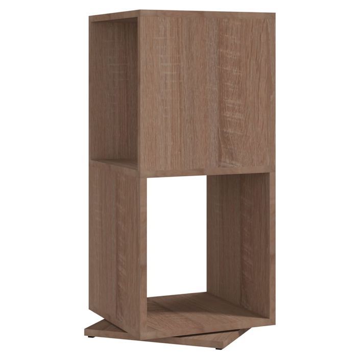 Armoire rotative Chêne Sonoma 34,5x34,5x75,5 cm bois ingénierie - Photo n°2