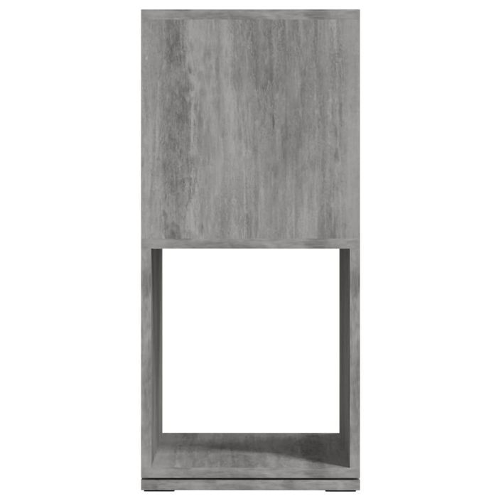 Armoire rotative Gris béton 34,5x34,5x75,5 cm bois d'ingénierie - Photo n°4