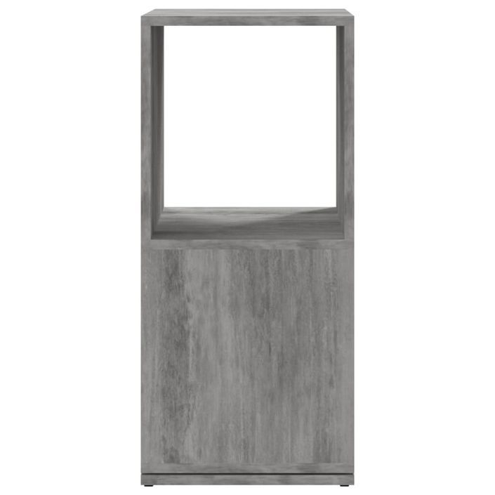 Armoire rotative Gris béton 34,5x34,5x75,5 cm bois d'ingénierie - Photo n°5