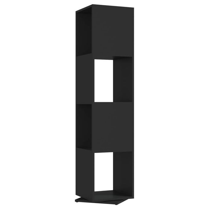 Armoire rotative Noir 34,5x34,5x147,5 cm - Photo n°3
