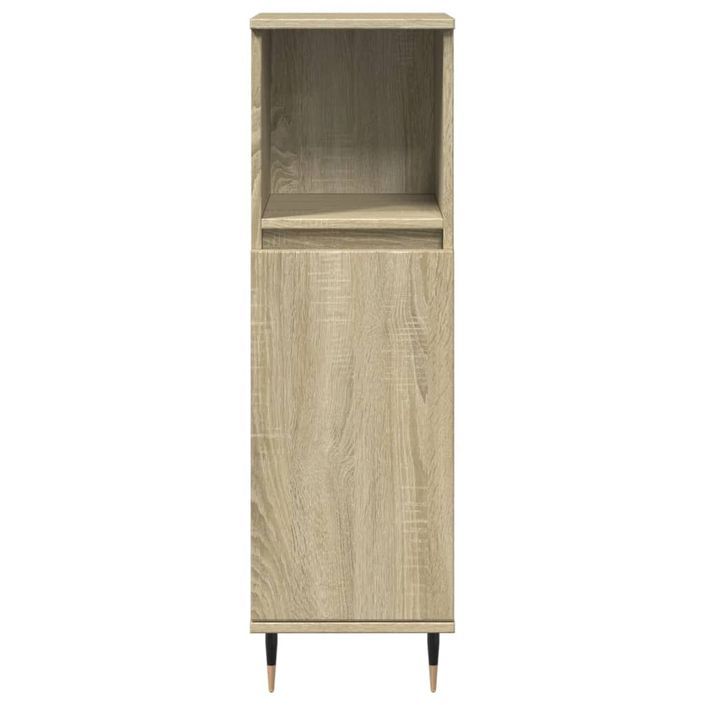 Armoire salle de bain chêne sonoma 30x30x100 cm - Photo n°4