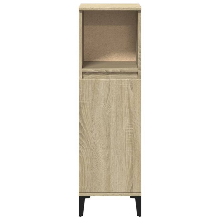 Armoire salle de bain chêne sonoma 30x30x100 cm - Photo n°4