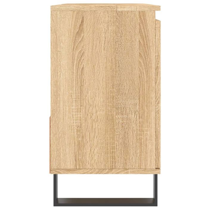 Armoire salle de bain chêne sonoma 65x33x60 cm - Photo n°6