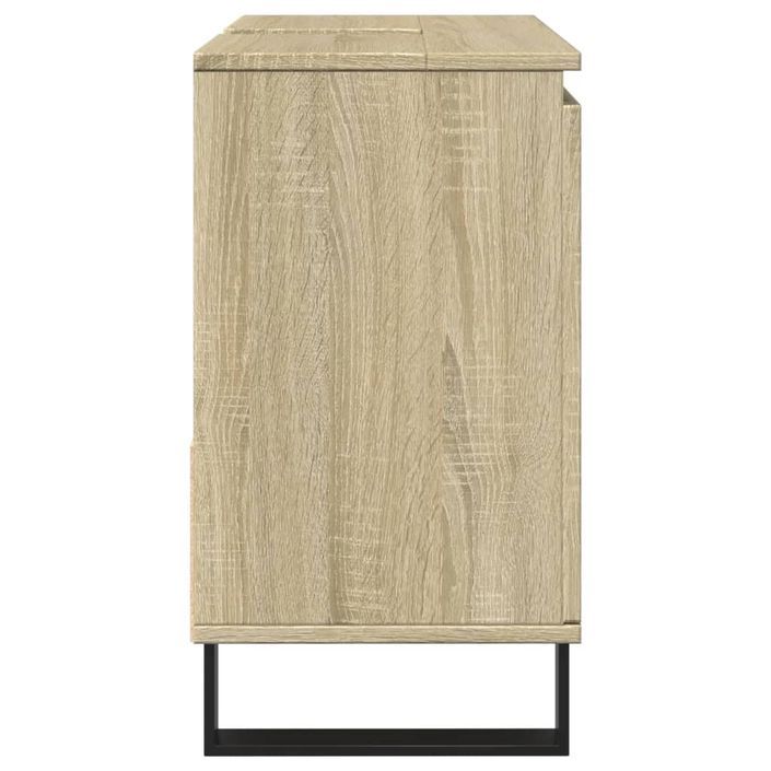 Armoire salle de bain chêne sonoma 65x33x60 cm - Photo n°4