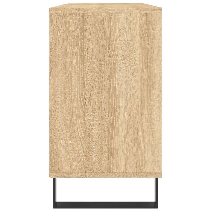 Armoire salle de bain chêne sonoma 80x33x60cm bois d'ingénierie - Photo n°7