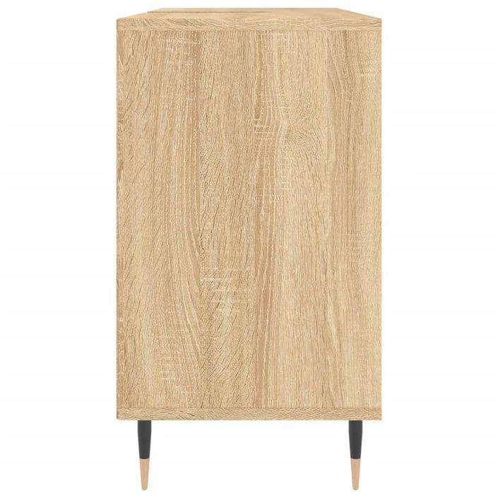 Armoire salle de bain chêne sonoma 80x33x60cm bois d'ingénierie - Photo n°7