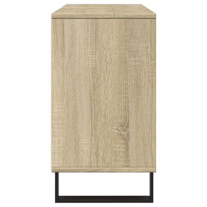 Armoire salle de bain chêne sonoma 80x33x60cm bois d'ingénierie - Photo n°5